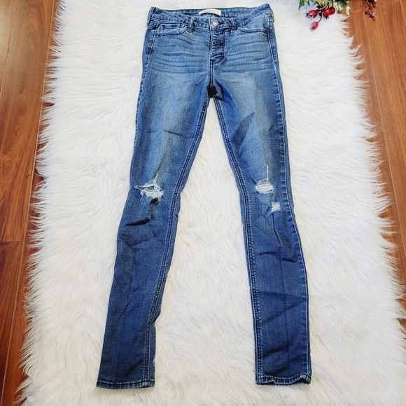Hollister Womens Medium Blue Skinny Jeans - Picture 2 of 4